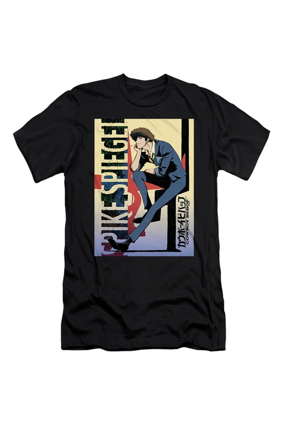 Bounty Hunter Spike Speigel Unisex Adult Canvas Brand T Shirt, Black, X-Large