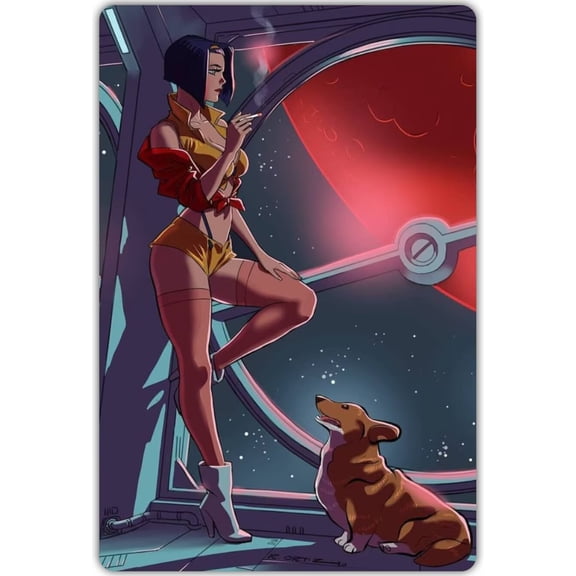 Cowboy Bebop Diamond Painting For Adults 8x12 Inch Anime Wall Art -Cartoon Characters 5D Full Drill Round Diamonds Kit for Home Decor