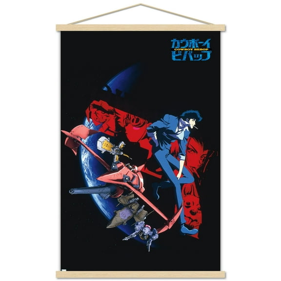 Cowboy Bebop - Key Art Wall Poster with Wooden Magnetic Frame, 22.375" x 34"