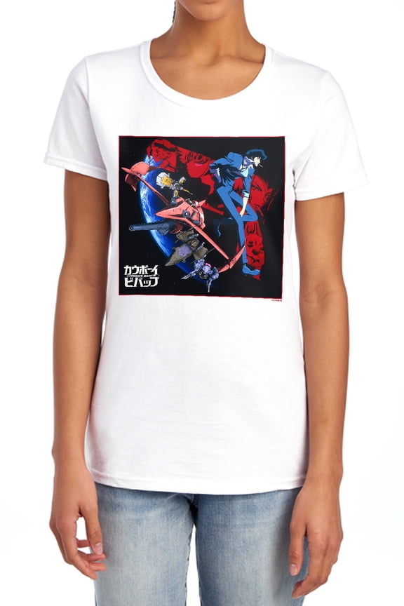 Let's Jam with the Bebop Crew Women's T Shirt, White, Large