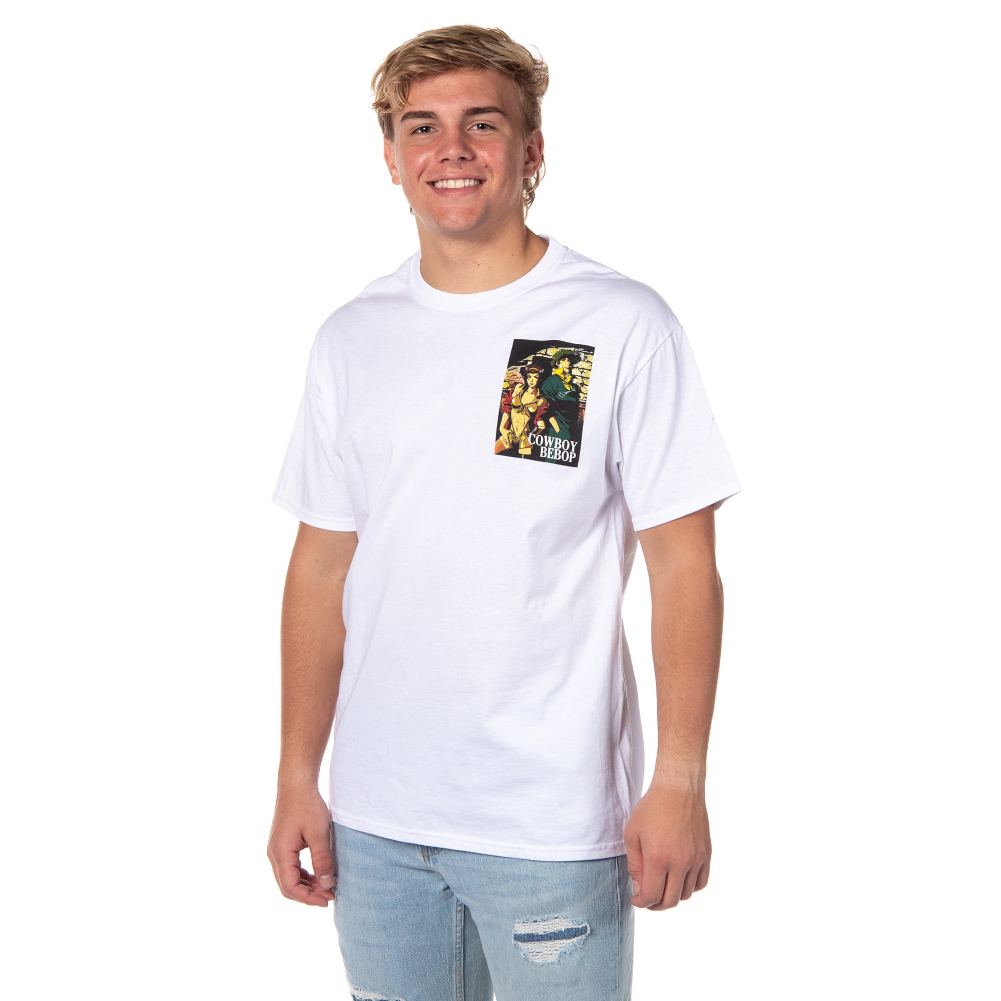 Cowboy Bebop Men's Spike and Faye Panels Graphic T-Shirt
