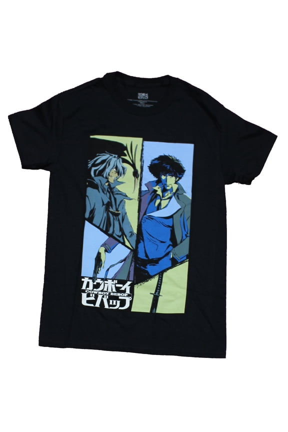 Cowboy Bebop Mens T-Shirt - Spike & Vicious Duo Box (Medium)