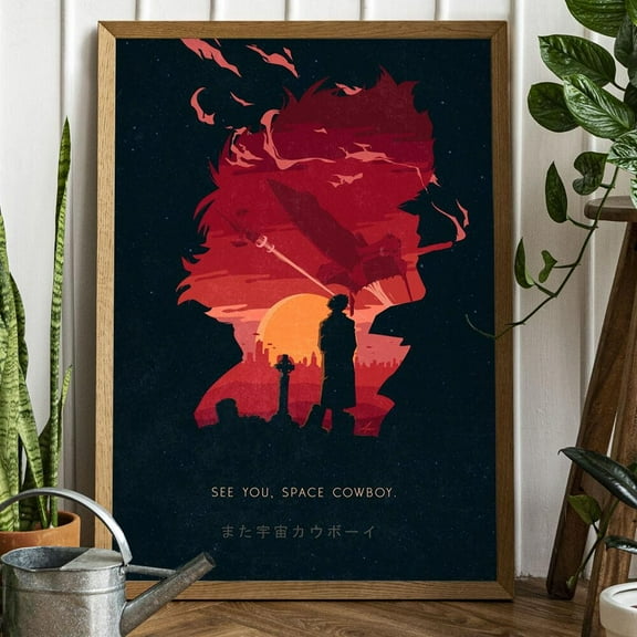 Cowboy Bebop Poster, Cowboy Bebop Print, Manga Gift, Anime Poster, Anime Manga Art Print, Vintage Retro Print, Anime Gift, Gamer Room Decor, UNFRAMED-8x12