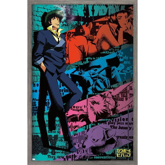 Cowboy Bebop - Roster Wall Poster, 22.375" x 34", Framed