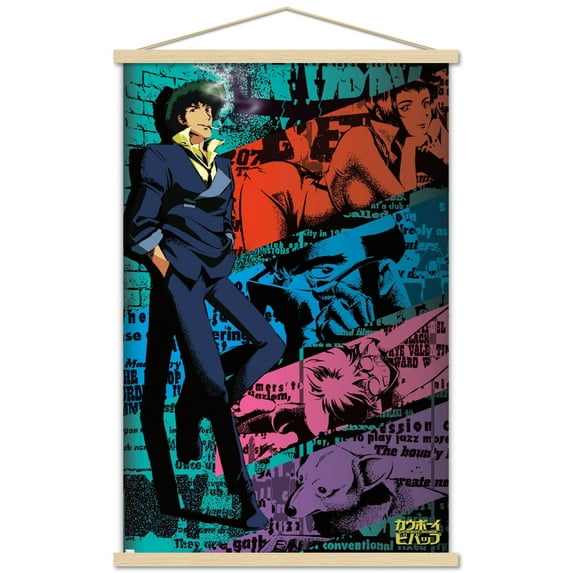 Cowboy Bebop - Roster Wall Poster with Wooden Magnetic Frame, 22.375" x 34"