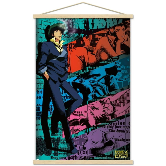 Cowboy Bebop - Roster Wall Poster with Wooden Magnetic Frame, 22.375" x 34"