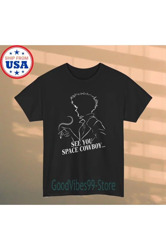 Cowboy Bebop See You Space Cowboy Cartoon Anime Men's Black Size S-5XL