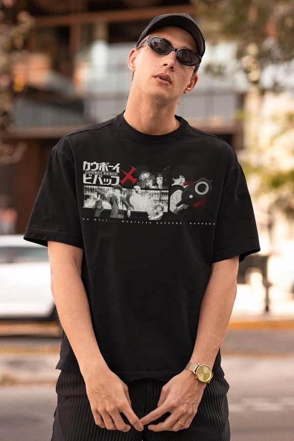 Cowboy Bebop Shirt, Anime Fans Apparel, Gift for Anime Lovers, Vintage Anime Merch, 90s Retro Anime T-shirt, Unisex Spike Spiegel Manga Tee