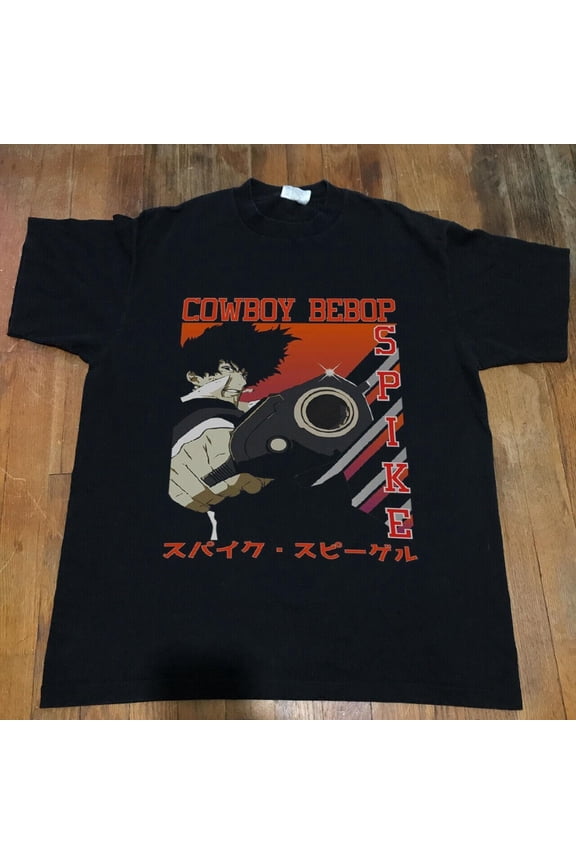 Cowboy Bebop Spike Spiegel Anime Classic Style Black Unisex Shirt WA1044