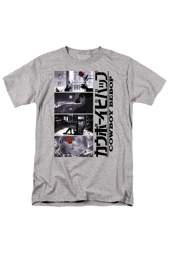 Spike Spiegel Blues Outro Unisex Adult T Shirt, Athletic Heather, X-Large