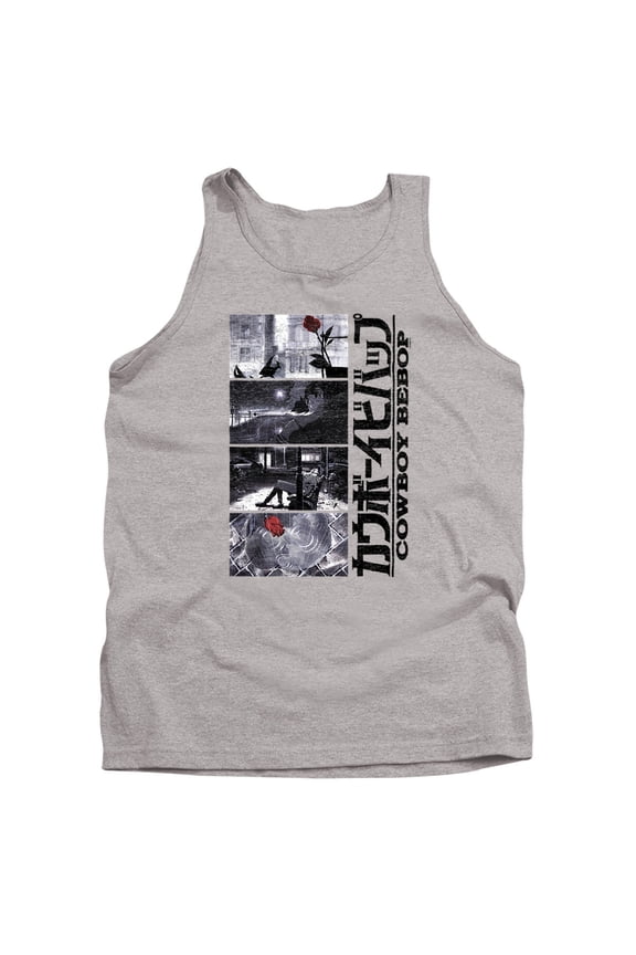 Spike Spiegel Blues Outro Unisex Adult Tank Top, Athletic Heather, Small