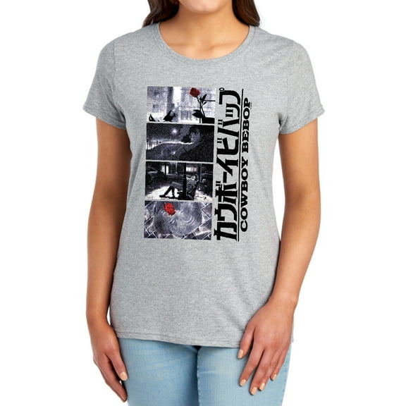 Cowboy Bebop Spike Spiegel Blues Outro Women's T Shirt, Athletic Heather, Large