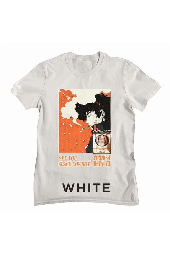 Cowboy Bebop Spike,anime,funny,birthday,art,movie,coics,holiday White T-Shirt