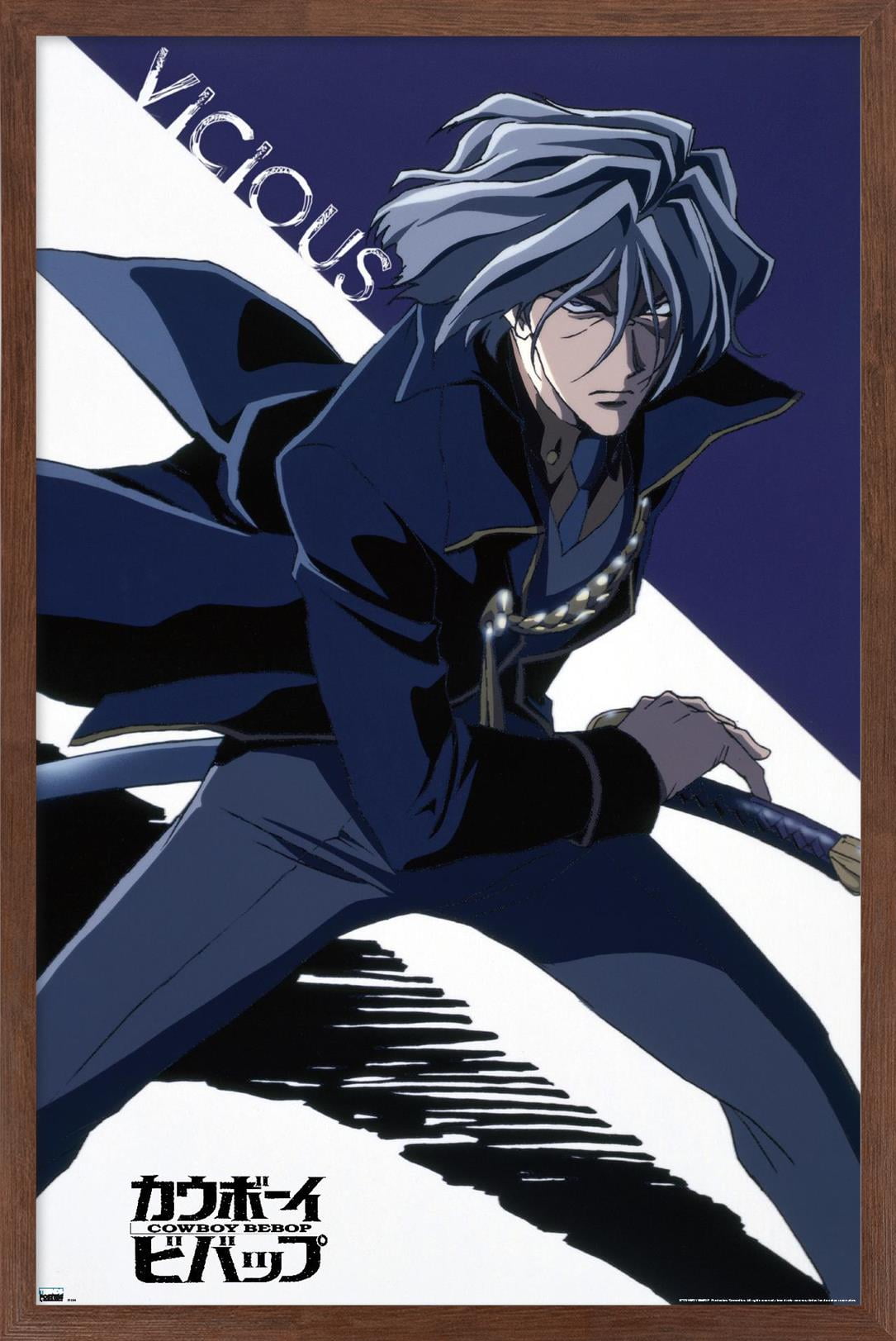 【美品】ポスター・カード付きCowboyBebop イラストレーション Cowboy-Bebop-Vicious-Wall-