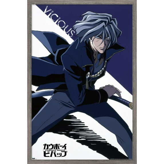 Cowboy Bebop - Vicious Wall Poster, 14.725" x 22.375", Framed