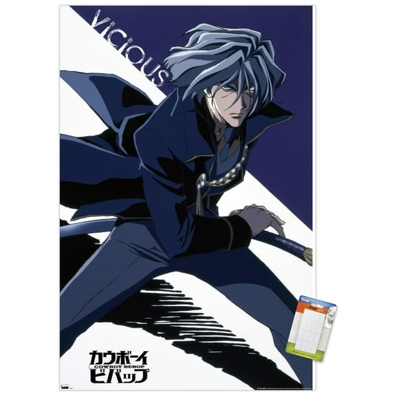Cowboy Bebop - Vicious Wall Poster, 14.725" x 22.375"