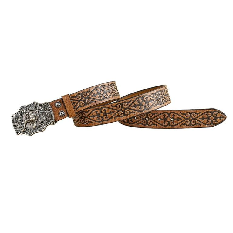 Cowboy Belts For Men With Big Buckle Western Belt Buckle  display picture 1