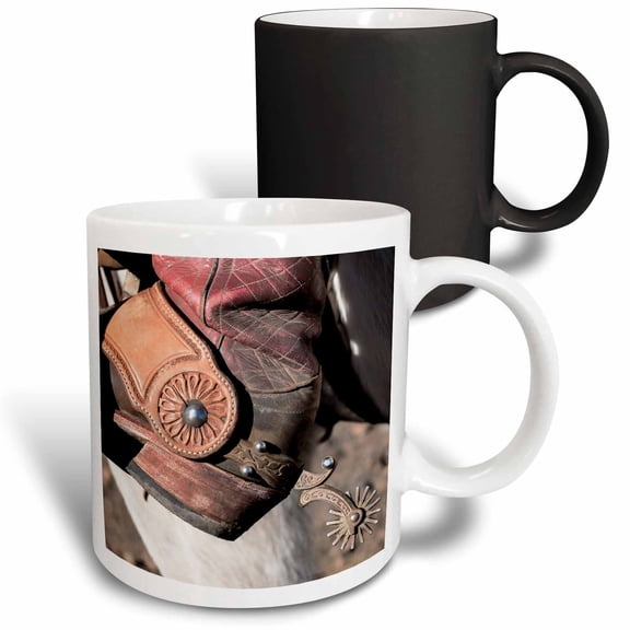 3drose, Cowboy Boot, 11oz Magic Transforming Mug