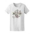 thumbnail image 1 of Cowboy Boot And Roses Wild West T-Shirt Women -Image by Shutterstock, Female Large, 1 of 2