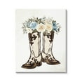 thumbnail image 1 of Cowboy Boot Mixed Flower Bouquet Botanical & Floral Graphic Art Gallery Wrapped Canvas Print Wall Art, 1 of 7