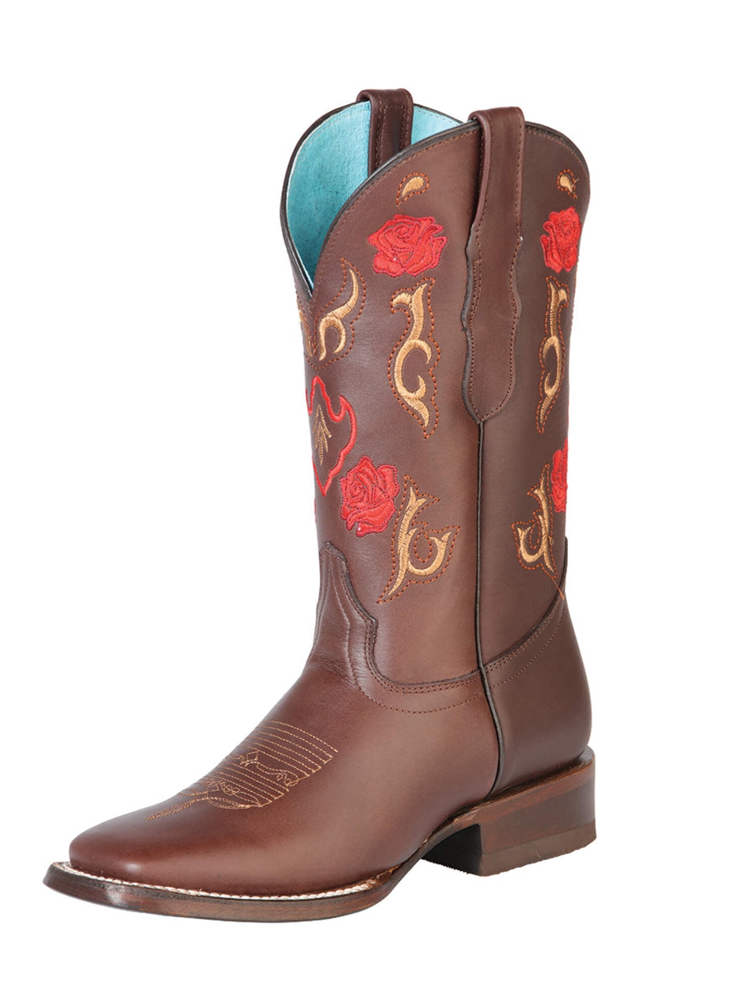 Men's Rodeo Boots - El General Pull-Up Leather - Brown 45173