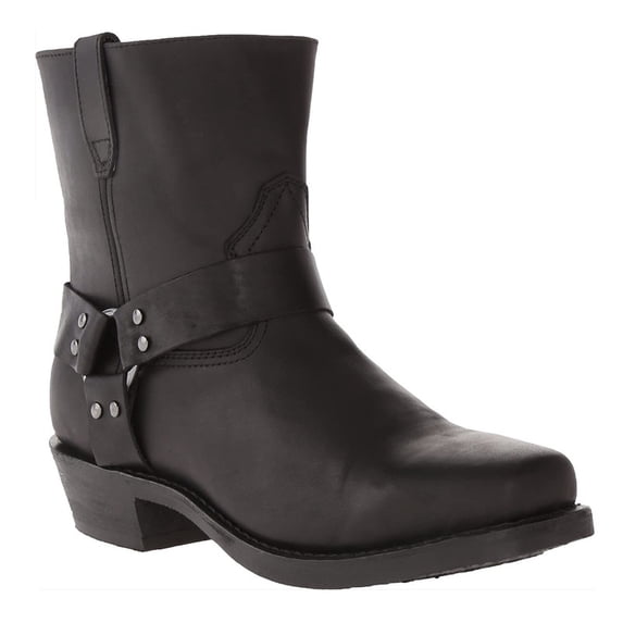 Cowboy Boots For Men Outdoor Zipper Non-Slip Wear-Resistant Heel Classic Short Boots Fall Winter Traditional Boots