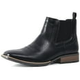 thumbnail image 1 of Cowboy Boots For Men Square Toe Ankle Boots Western Chelsea Boot Casual Dress Slip On Men Shoes, 1 of 5