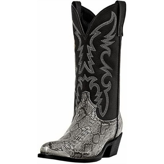 Cowboy Boots For Men Western Square Toe Embroidered Cowboy Boots