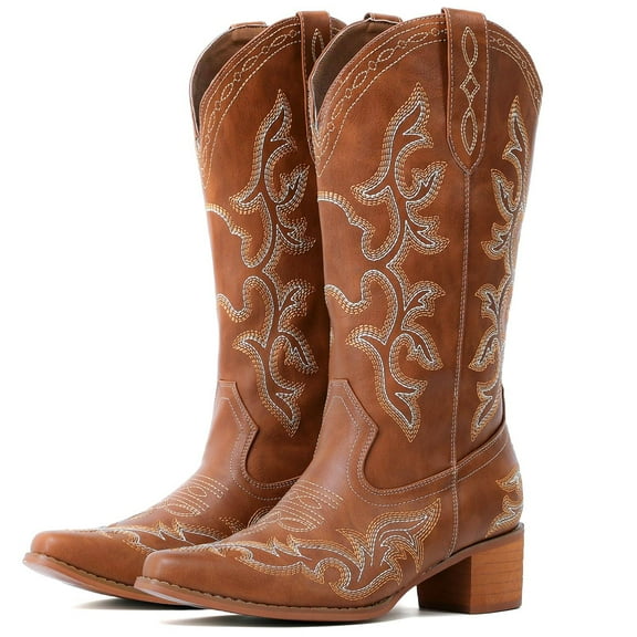 Cowboy Boots For Women Western Boots Cowgirl Classic Fashion Embroidered Pointy Toe Boots