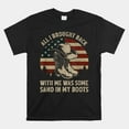 Cowboy Boots Hat Sand In My Boots Vintage Western Usa Flag Shirt