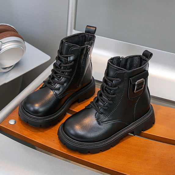 Cowboy Boots Kids Fall Girls' Boots Children'S British Style Short Boots Fashionable For Middle And Older Children Snow Boots Fashion Outdoors Hiking Riding Casual Shoes