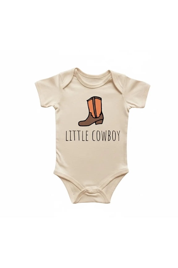 Cowboy Boots Ranch Newborn Gift Baby Bodysuit