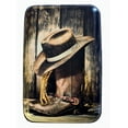 thumbnail image 1 of Cowboy Boots and Hat RFID Secure Theft Protection Credit Card Armored Wallet, 1 of 2