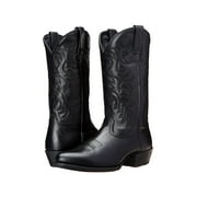 JUNGANG Cowboy Boots for Men Comfortable Calf Boot Embroidered Cowboy Shoes