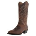 thumbnail image 1 of Cowboy Boots for Men Comfortable Mid Calf Boot  Embroidered Cowboy Shoes Brown 7, 1 of 8