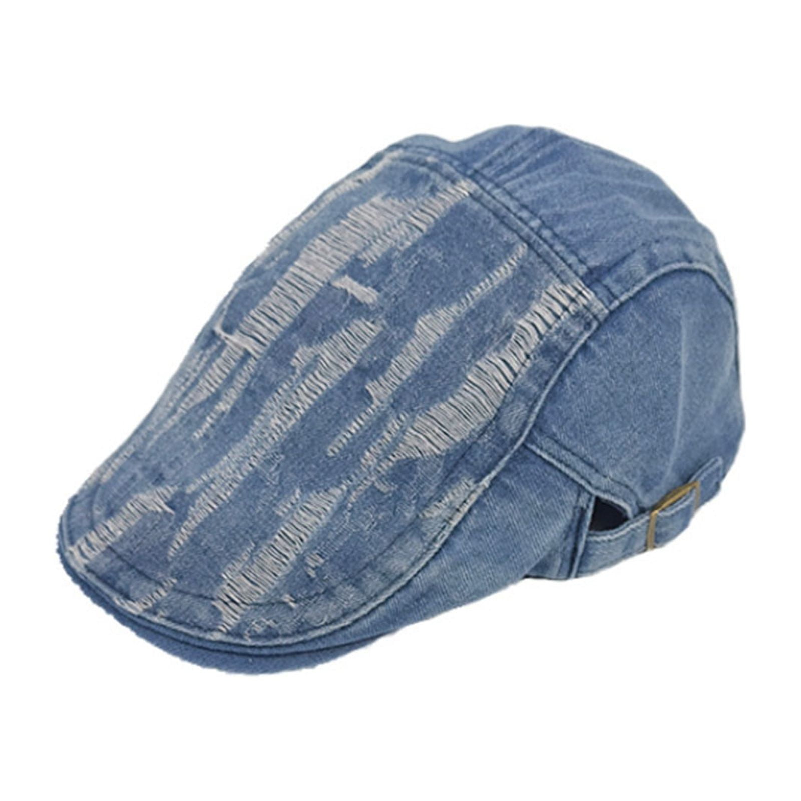 Denim Strohhut Cowboy Style - Verstellbarer Sommerhut Mit Lochdesign Für Damen & Herren