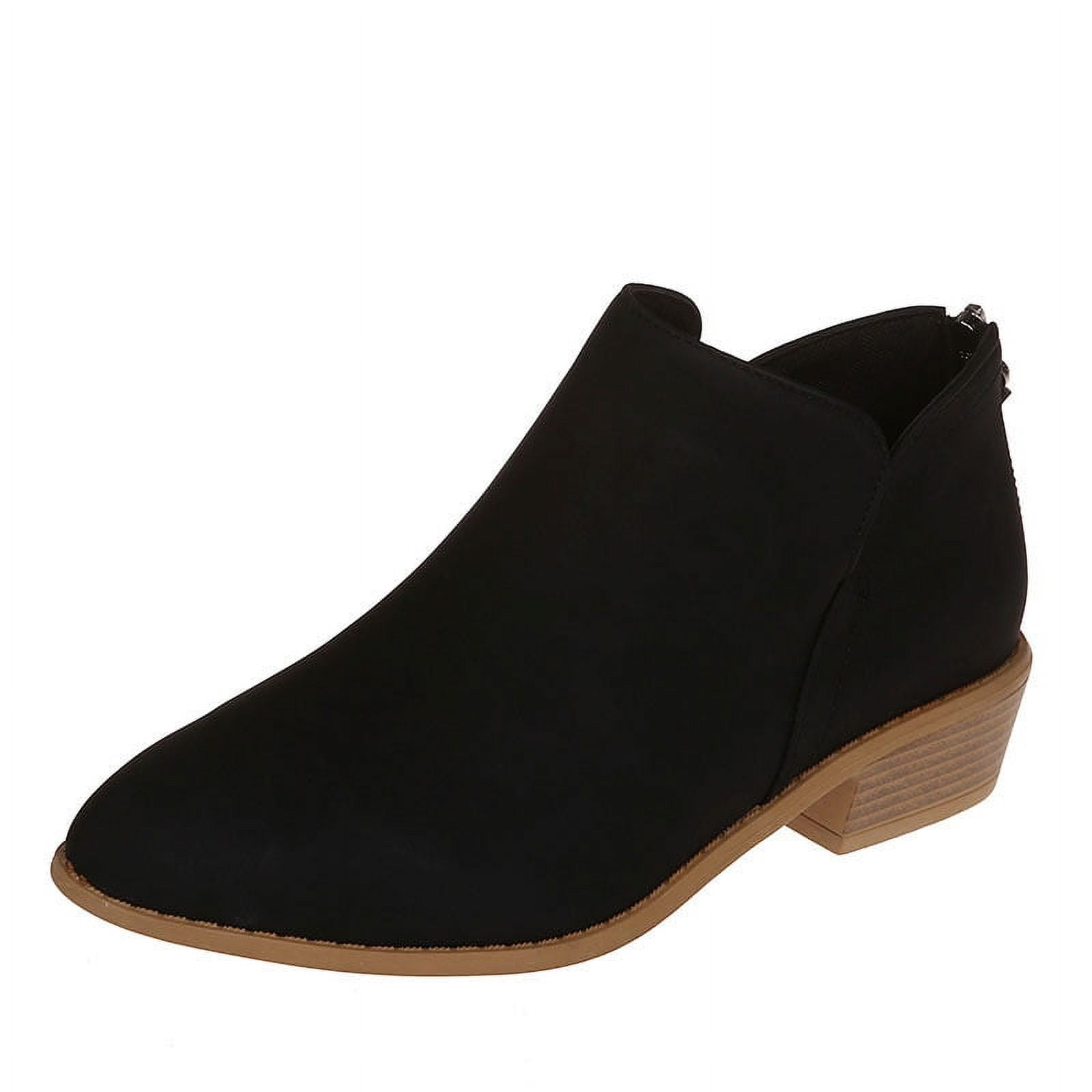 dressy booties low heel