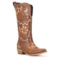 thumbnail image 1 of Cowboy Boots for Women- Pointed Toe Women's Mid Calf Cowboy Boots with Classic Embroidery- Ideal for Worker & Country Concert, 1 of 4