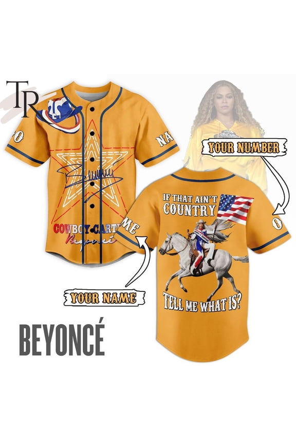 Cowboy Carter Beyonce Custom Baseball Jersey