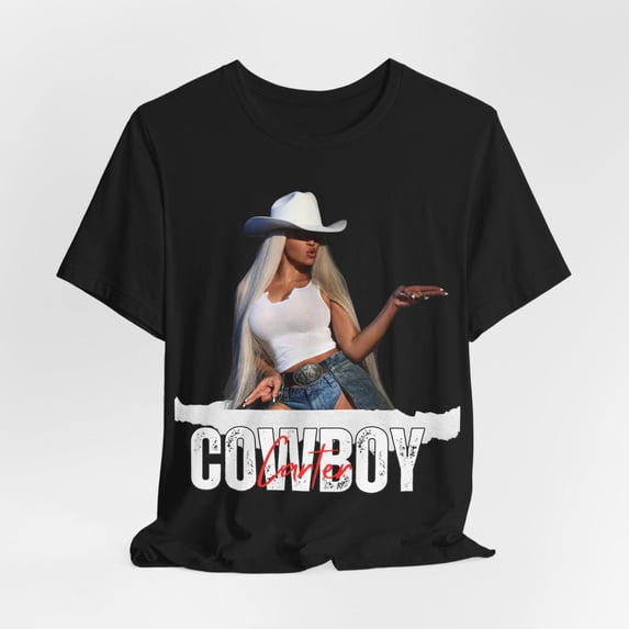 Cowboy Carter "Black" Unisex Jersey Short Sleeve Tee