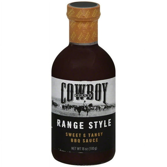 Cowboy Charcoal Sweet & Tangy Bbq Sauce, 18 oz, (Pack of 6)