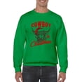 thumbnail image 1 of Cowboy Christmas Bull Holiday Men's Sweatshirt, 1 of 4
