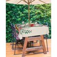 thumbnail image 1 of Cowboy Christmas Outdoor Tablecloth - 54x80 Inch Rectangle Dining Table Cover, Berry Xmas Botanical Green Rustic Waterproof Outdoor Table Cloth with Umbrella Hole & Zipper for Picnic/Patio, 1 of 5