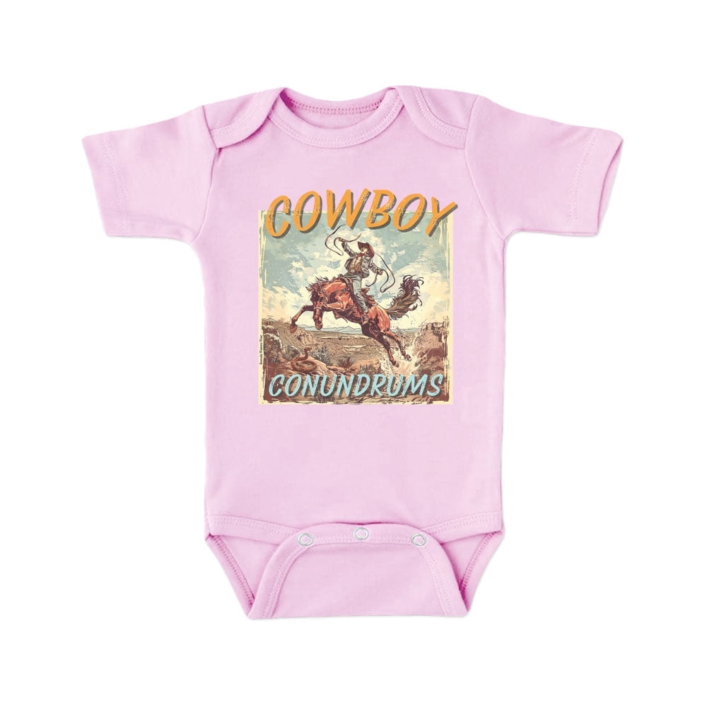 Cowboy Conundrums - Infant Western Short Sleeve One Piece Romper