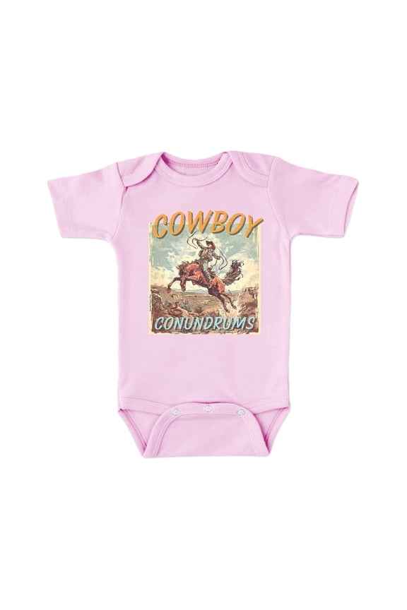Cowboy Conundrums - Infant Western Short Sleeve One Piece Romper