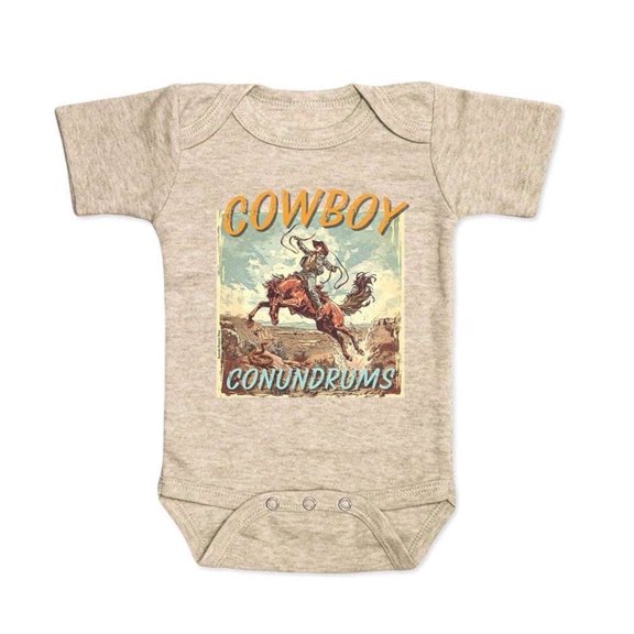 Cowboy Conundrums - Infant Western Short Sleeve One Piece Romper