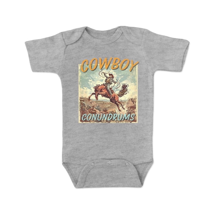 Cowboy Conundrums - Infant Western Short Sleeve One Piece Romper