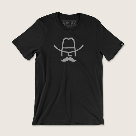 Cowboy Cool Cowboy Hank Black Tee Shirt Black XXL
