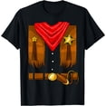 thumbnail image 1 of Cowboy Costume Boys Cowgirl Girls Halloween Toddler Kids T-Shirt, 1 of 4