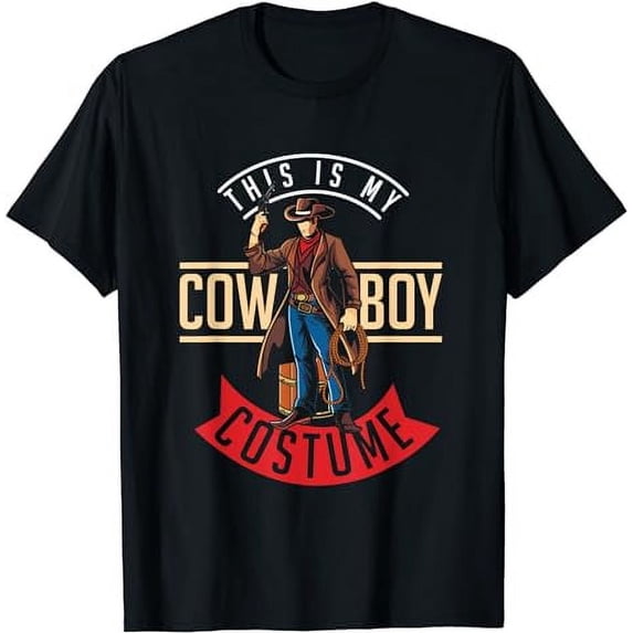 Cowboy Costume Halloween Western Gift Idea Cowboy T-Shirt